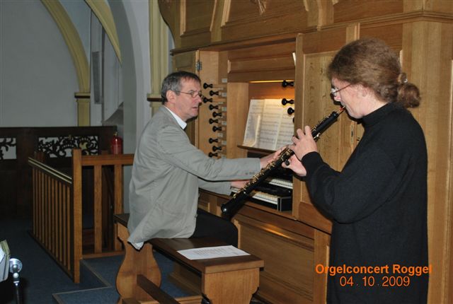 Organist: Hans-Georg Reinertz, met hobo: Yvonne Schabarum
